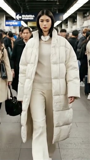 ✨ ASMR Chic Walk: Puffer Coat Style, Quiet Steps 🎧 Winter Ambience & Deep Sleep