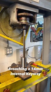 990K views · 6.2K reactions | Using the Kent-Moore electric screw press to broach a 14mm keyway. #igchipoftheweek #abom79 #broach #pushbroach #keyway #internalkeyway #manualmachining #manualmachinist #machineshop #jobshop #generalindustrialmachining #press | Abom79 | Facebook