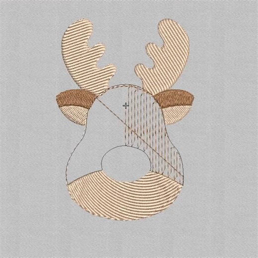 Christmas Reindeer | Embroidery Design - Etsy