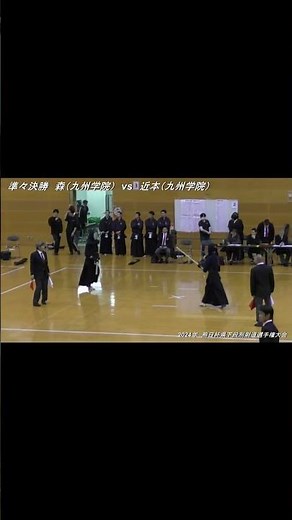 2024年【美しい飛込面Ⅱ⚔️森選手（大将：九州学院）匠の技】三段／熊日杯県下段別剣道大会 - Amazing - beautiful swordsman kendo／ippon #剣道 #kendo