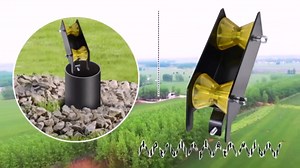 Water Well Pump Pulling Tool and Cable Rollers - Help Pull or Place The Well Pump, Poly Pipe, Flexible Pipe, Wire. Comes with Extra Horn Screws.No Complicated or Expensive Machinery or Power Supply.