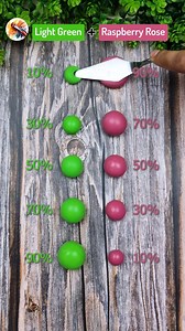 52K views · 444 reactions | Light Green Vs Raspberry Rose, Satisfying color mixing Clay Ep 215 #colormixing #colors #clay #shorts | Painting Concept | Facebook