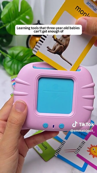 Educational Learning Device with English Flash Cards