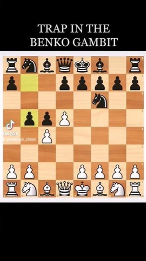 Chess Traps: Trap in the Benko Gambit