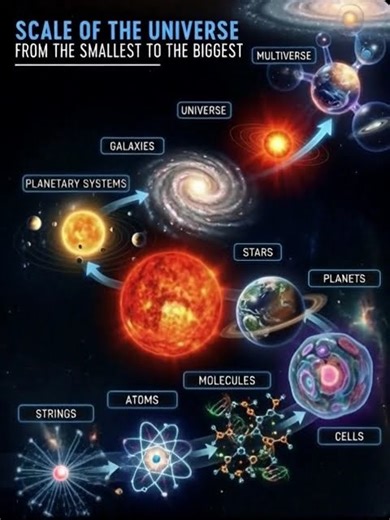 From Tiny Strings to the Infinite Multiverse! 🌌✨ Scale of the UNIVERSE from Smallest to the Biggest