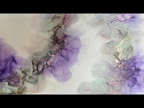 [110] Alcohol Ink Art Tutorial
