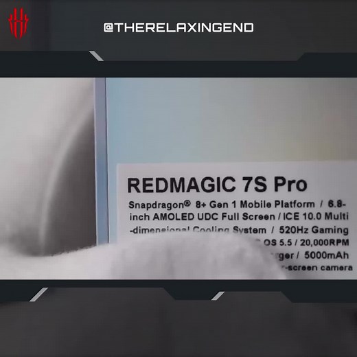 Very relaxing #ASMR #unboxing of the #REDMAGIC7SPro by the one and only TheRelaxingEnd.😌
