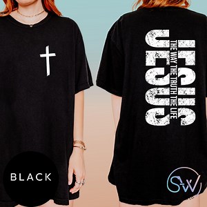 Christian Apparel Religious Shirt, Comfort Colors Faith Tee, Front and Back Design, Jesus Bible Verse Shirt, Christian Gift - Etsy