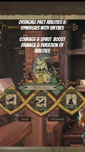 Soulframe 🕊️: Orengall benefits from Courage & Spirit Virtues #soulframe #orengall #virtues