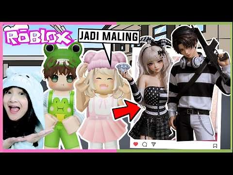 Aku dan Popo Berubah Menjadi Maling Cantik dan Tampan Versi Dewasa (roblox)