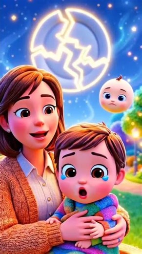 Little Baby And Moon Uncle #Cocomelon #KidsYouTube #BabyShark #NurseryRhymesForKids #shorts #ytshort