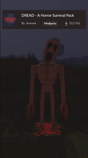 The BEST Minecraft horror modpack so far! #minecraft #shorts