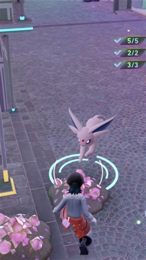 Silly Espeon Runs Into a Problem! #pokemonlegendsza #espeon #eeveelution #pokemon #gaming