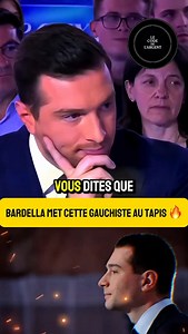 6.5K views · 4.2K reactions | 壘 Bardella met cette gauchiste au tapis ! Sur LCI, Jordan Bardella répond avec tact aux questions du public et remet certaines militantes gauchistes à leur place. Un moment fort qui fait parler ! #Bardella #LCI #Politique #France #Débat #Gauche #Actualité #Polémique #RéponseChoc #France2025 | Le code de l’argent | Facebook