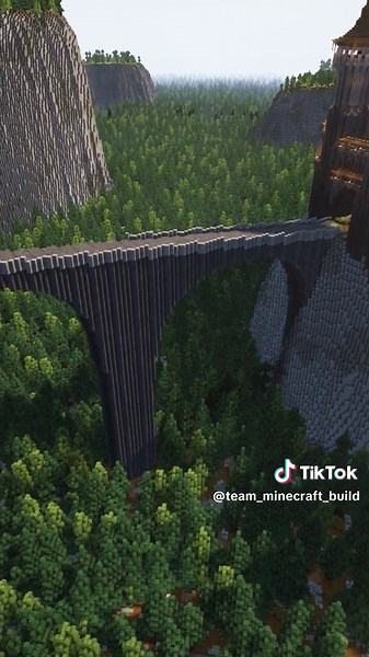 Forest Bridge | Tutorial | Timelapse build | #minecraft #build #tutorial #teamminecraftbuild #tuto #timelapse #satisfing #cinematics #bridge
