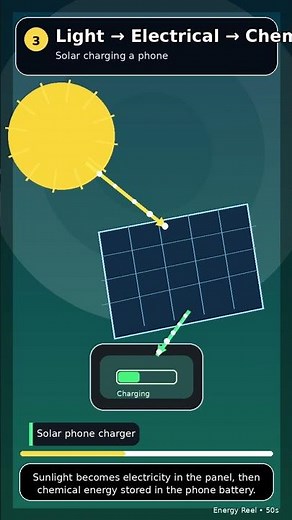 Energy Conversion Examples from Daily Life #education #science