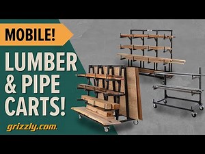 Grizzly Lumber & Pipe Carts