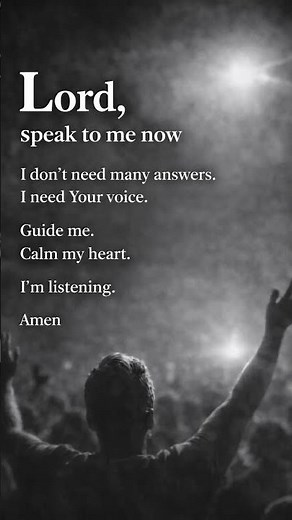 Lord, Speak to Me Now | A Prayer for Direction & Peace