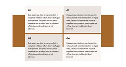 Four texts on a rectangle - HTML Template by Nicepage