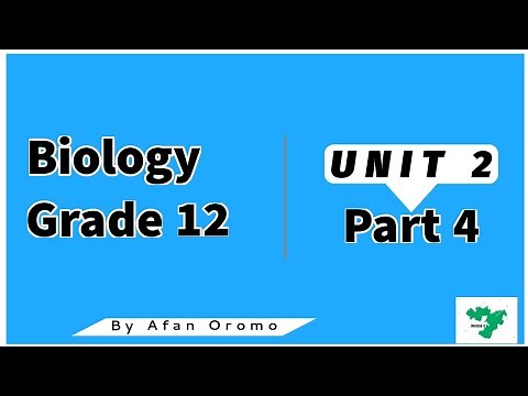 Biology Grade 12 Unit 2 Part 4 By Afan Oromo New Curriculum