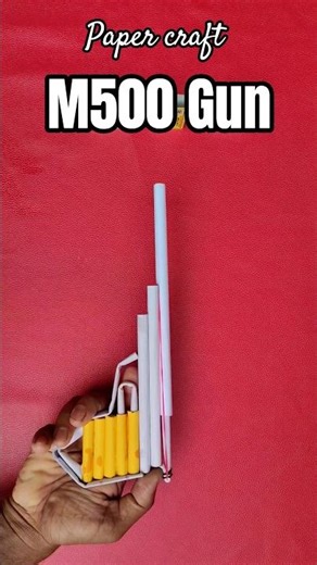 how to make paper Toys Gun m500|| tutorial पेपर gun बनाने आसान तरीका| #epicdiy#craftideas#shortvideo