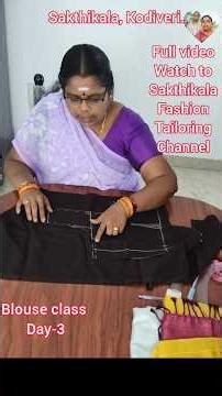 #Blouse Class#Day-3#blouse front side cutting video #Tamil