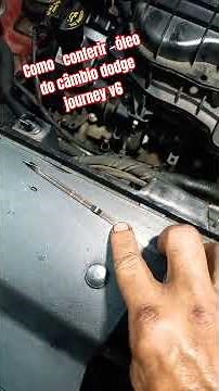 How do I check the transmission fluid in a Dodge Journey V6?