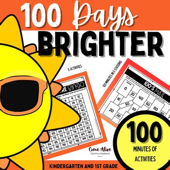100th Day Games & Activities Kindergarten 1st Grade Math Writing Craft & Crown
