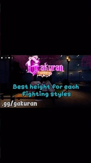 Best fighting style for each build/height in gakuran Roblox #gakuran #update #roblox #codes