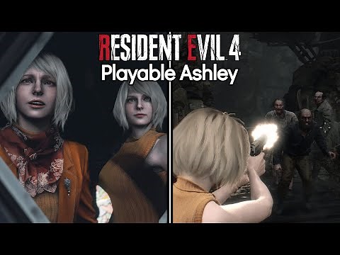 Playable Ashley Graham // Ashley instead of Leon █ Resident Evil 4 Remake – mods █