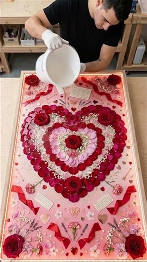 Most Romantic Table Ever - Glowing Valentine's Hearts 💕