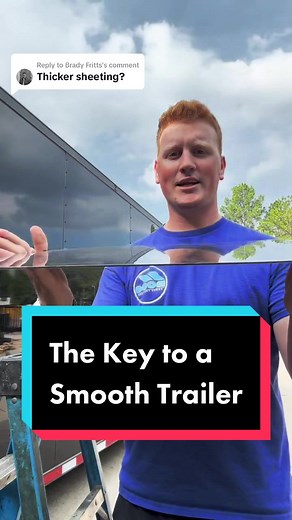 Replying to @Brady Fritts PolyCor is the thickest siding on the market and comes standard on all of our 8.5 wides! 🔥 #cargotrailers #fyp #customtrailers #FindYourEdge #ReTokforNature