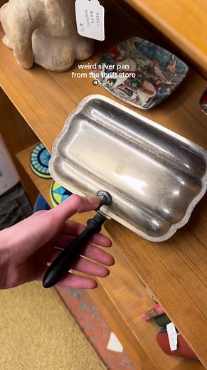 How to Clean a Weird Silver Pan from a Thrift Store