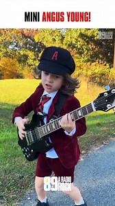 A mini AC/DC rocking through your timeline 🤘⚡🎸 cre: aradiorock | AC/DC Rock Brigade
