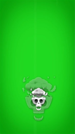 Skull Edit Green Screen ☠️ | Viral Edit Template | No Copyright #shorts