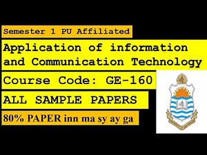ICT Sample Paper 2025 |PU Exam Important Questions | Complete ICT Guess Paper