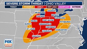 54 million people at severe weather risk as tornadoes, large hail threaten cities across US