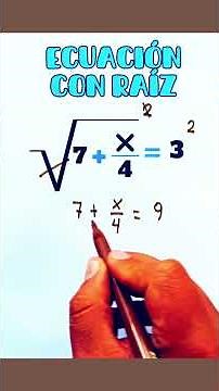 Equation with a Root #mathematics #algebraically #maths