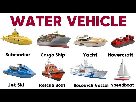 Water Vehicles in English | Boat & Ship Names with Clear Pronunciation