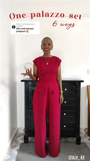 Stylish OOTD Featuring Maroon Set by iZulu_ke