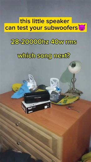 this little speaker can test your subwoofers or headphones😈