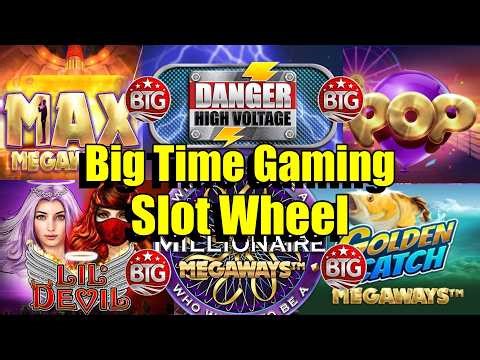 Big Time Gaming Random Slot Wheel, 27 BTG Slots in Total, Outlaw, Lil Devil & So Many More