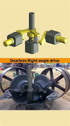 Gearless ⚙️ Right angle 🚂 drive #automobile #3dprinting #engineering #mechanic #3d #mechanical