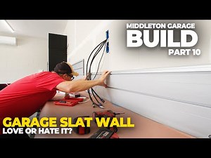 ProSlat PVC Slatwall Install Begins! Do I Hate It? | Middleton Garage Build