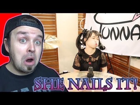 DRUMMER REACTS TO: JUNNA - Through The Fire And Flames - DragonForce (Drum Cover)