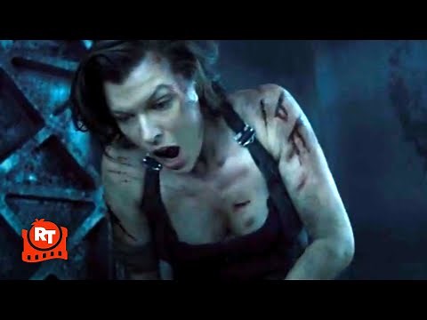 Resident Evil: The Final Chapter (2016) - The Laser Trap Fight Scene | Movieclips