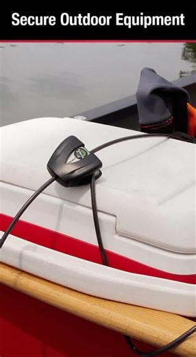 Heavy Duty Steel Cable Lock with Keys, Anti-Theft Security Lock for Trail Cameras and Kayaks, Reusable 2 Pack, Secure Durable Locking Cable for Outdoor Equipment container accessory