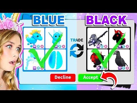 ONE COLOR TRADING CHALLENGE In Adopt Me! (Roblox)