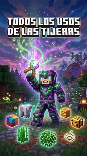 ✂️ Todos los Usos de las Tijeras en Minecraft 🤯