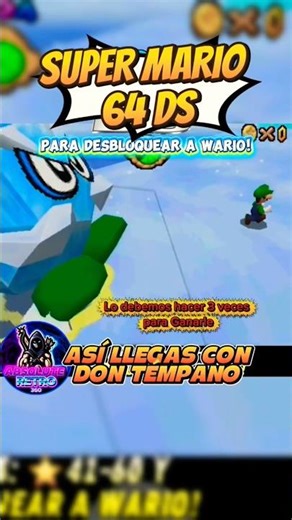 Wario Unlocked in Super Mario 64 DS by defeating the boss Don Témpano